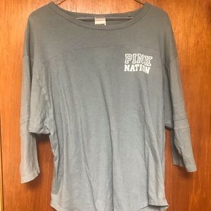 Vs pink 3/4 sleeve tee